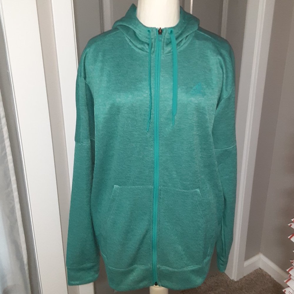 Women's Adidas Zip Up Jacket/ hooded  Size Large NWT-Retail $65.00.